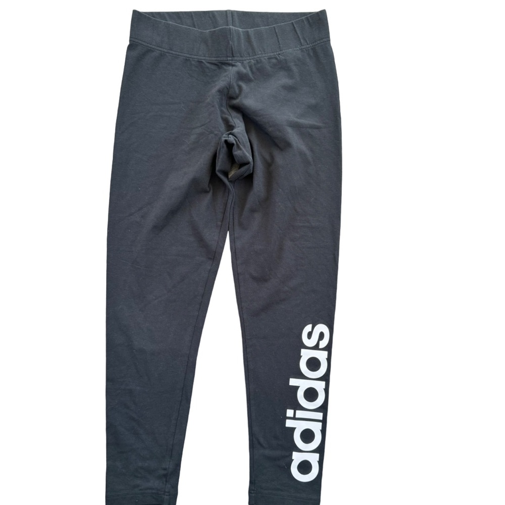 Adidas Women's Essential Linear Elastic Waist Logo Leggings Size M